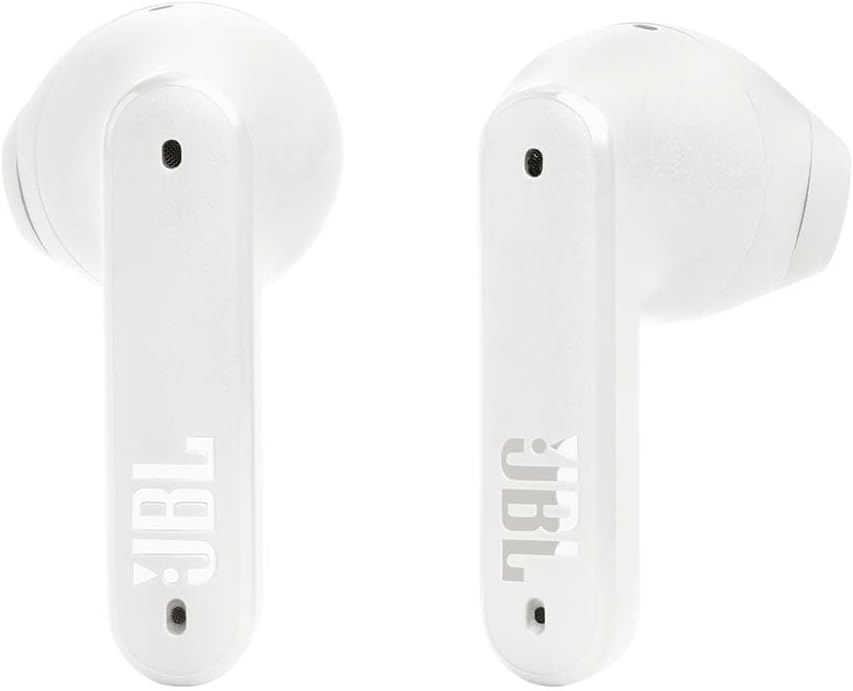 JBL Tune Flex In-Ear Bluetooth Headphones, Water-Resistant Noise-Cancelling Earphones with 32 Hours of Battery Life, White
